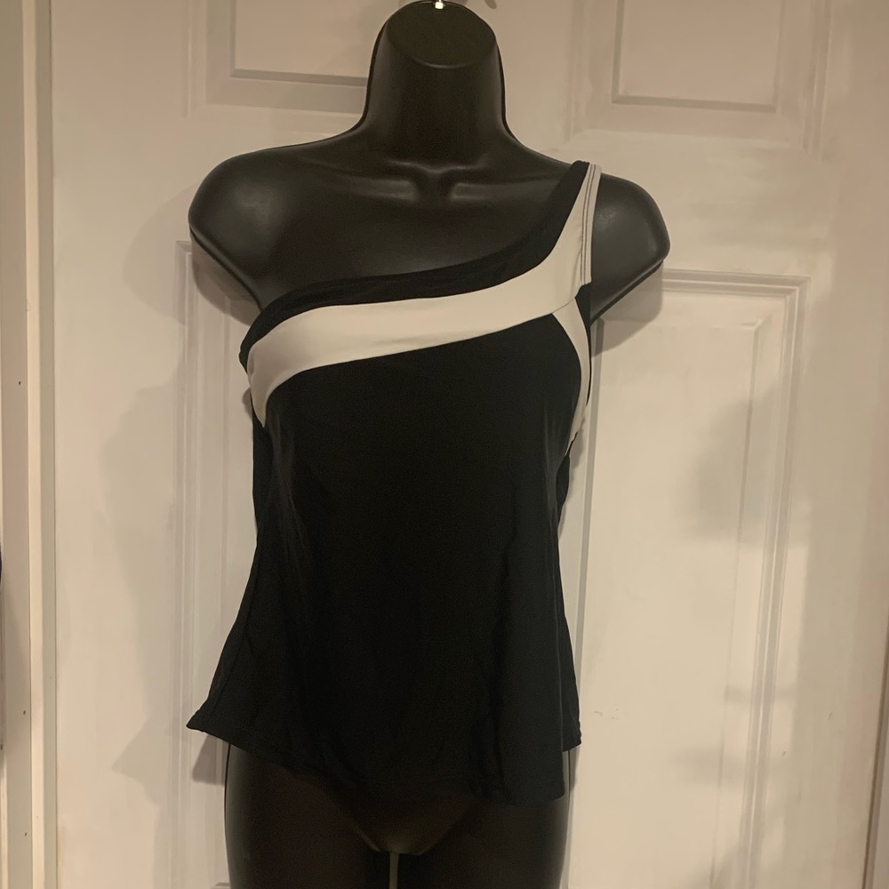 One shoulder Tankini top